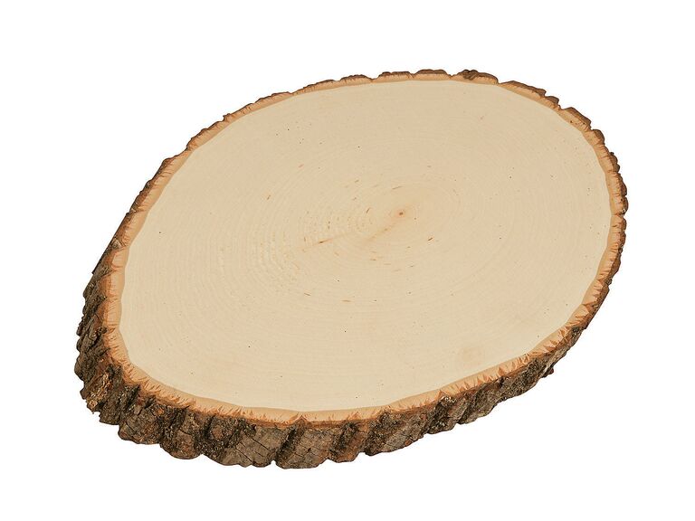 Wood centerpiece idea for I Do BBQ engagement party. 