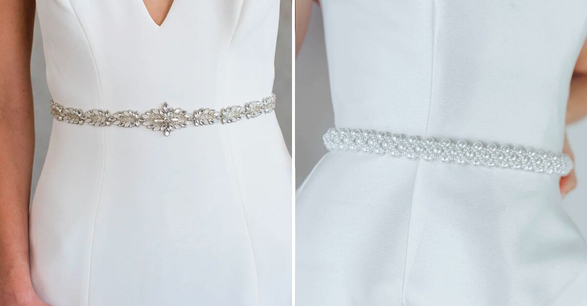 wedding dress belt