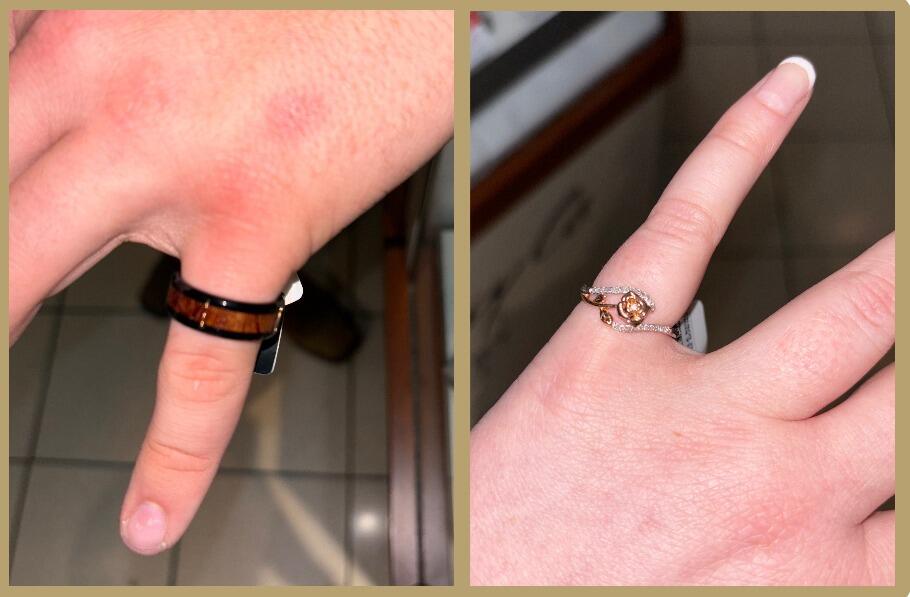 On the couple’s second anniversary, not only did they build and Build-a-Bear they got each other promise rings.