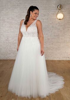 Stella York 7661 plus A-Line Wedding Dress
