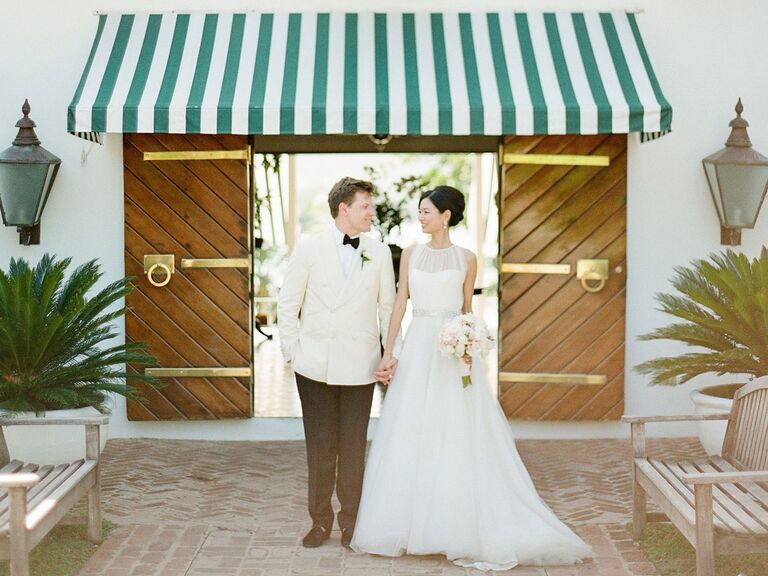 Couple on their wedding day