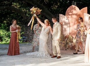 After getting engaged on their eighth anniversary, nothing was going to stop Jessika and Nick from exchanging wedding vows on their ninth anniversary.