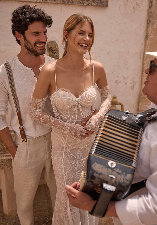 Dance of Puglia by LOVE by Ricca Sposa 25-010(2) Savina Mermaid and Trumpet Wedding Dress - 3