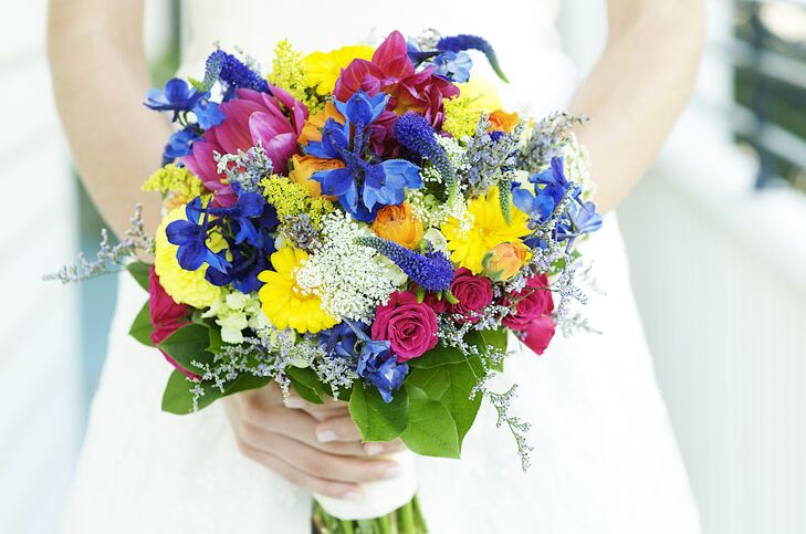 Bright Wildflower Bridal Bouquet