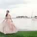 Blush Pink Tulle Wedding Dress