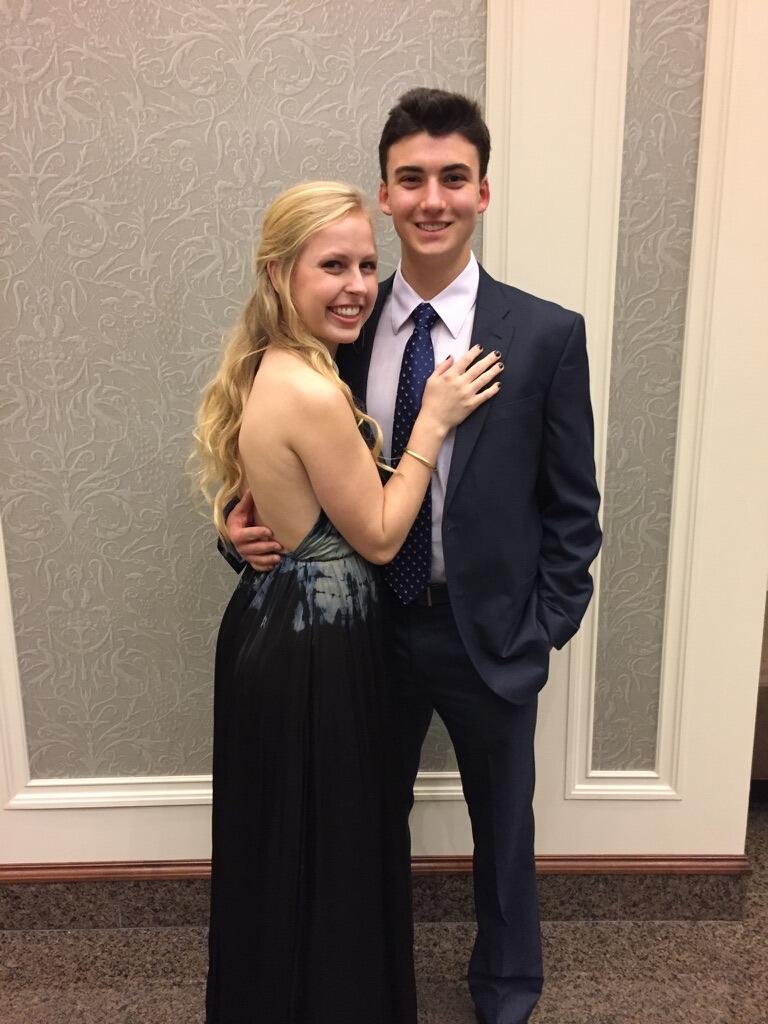 Michael visited Joanie at Belmont and we went to our first Formal together.