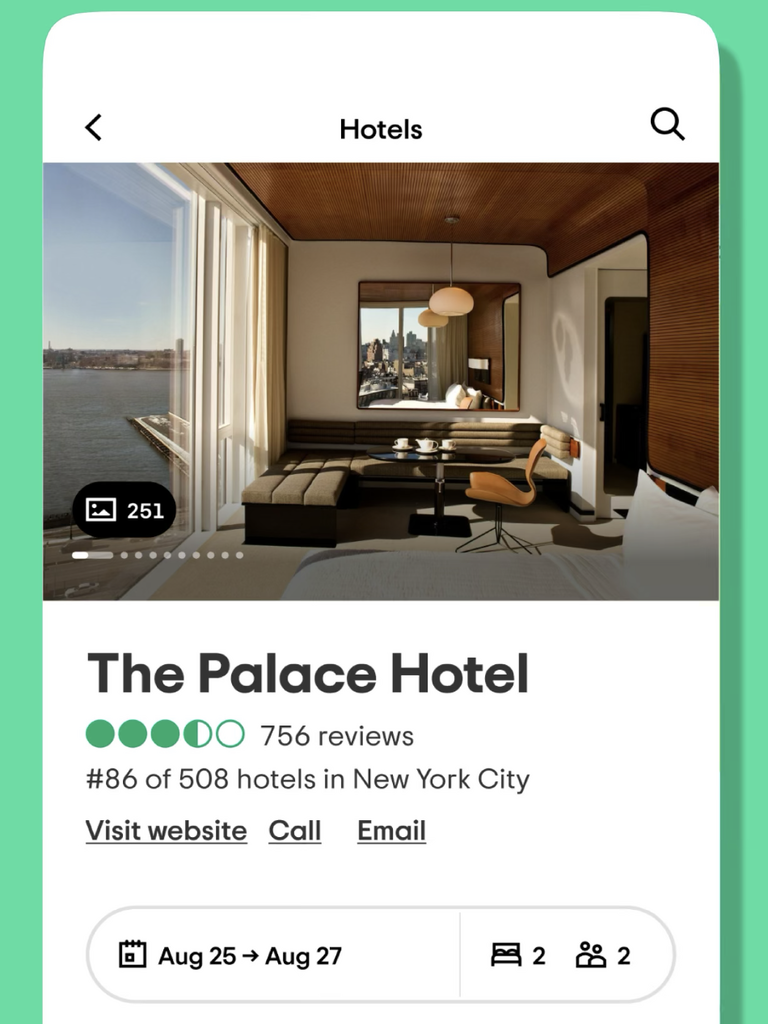 Tripadvisor wedding planning tool. 