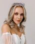 AW Bridal AW BRIDAL Tiaras and Crowns for Women Purple Crystal Princess Tiara - Queen Crown Headband for Wedding Prom Christmas Hair Accessories, Purple + Silver Purple Tiara - thumbnail - 6