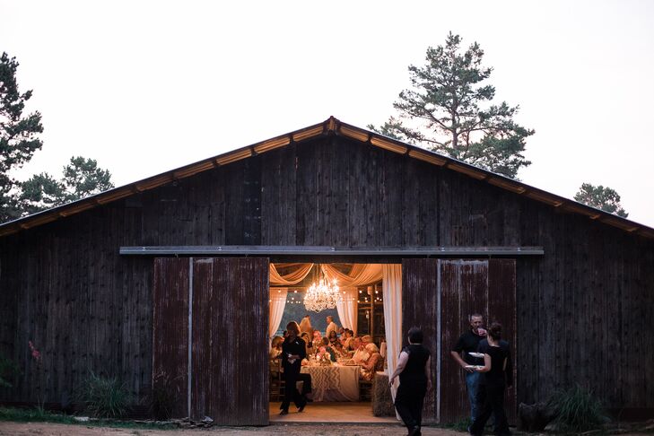 “The outdoor landscape and barn was absolute breathtaking for our ceremony and reception,” Nikki says. “We chose this location because of the chic rustic decor and our love of country life.”