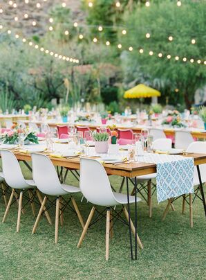 Colorful Reception at Colony 29 in Palm Springs, California