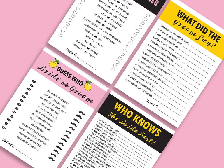 Beyonce Bachelorette Printable Games