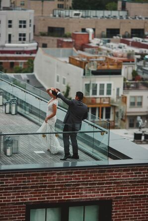 Couple Dancing on Rooftop at The Line Hotel in Washington, DC