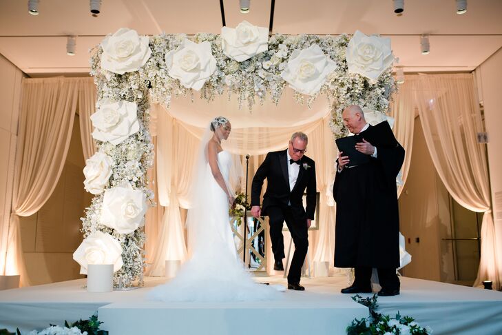 Breaking the Glass During Jewish Wedding Ceremony at The Chicago Art Institute