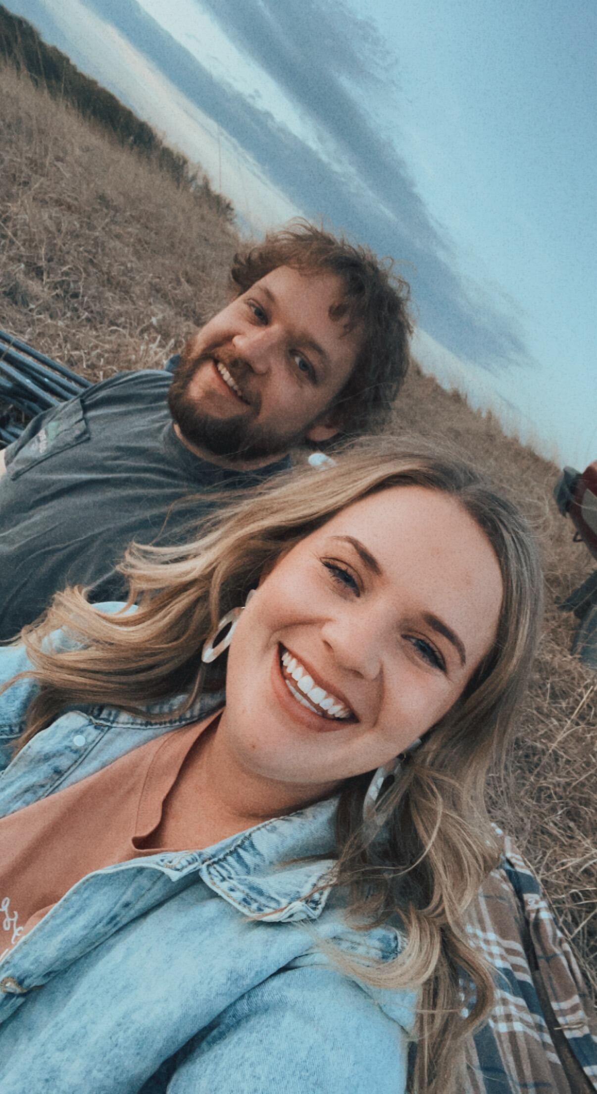 Jarred and Bailey were set up on a date by Jon and Tara Kormann in February 2022. They met up at B&Js in Austin. 

This photo is from a date that Jarred planned which was an adorable date in the pasture with a little fire. 🔥 