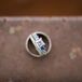 Silver Diamond Ring With Topaz