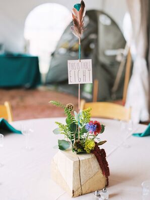 Hand-Painted Arrow Wood Table Numbers
