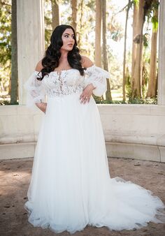 Stella York 7573 plus A-Line Wedding Dress