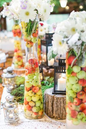 Autumnal Apple Centerpieces