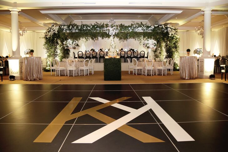 Personalized Dance Floor with Custom Monogram
