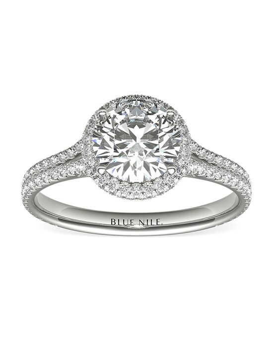 Blue Nile Studio Round Cut Engagement Ring - 1