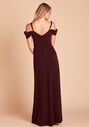 Birdy Grey Dev Crepe Dress Cabernet V-Neck Bridesmaid Dress - thumbnail - 3