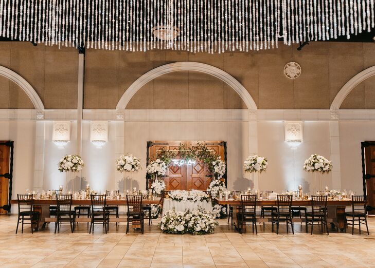 Reception Decor at Casa Real at Ruby Hill Winery in Pleasanton, California