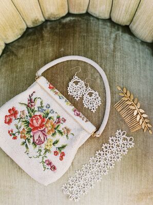 Floral Purse and Wedding Jewelry