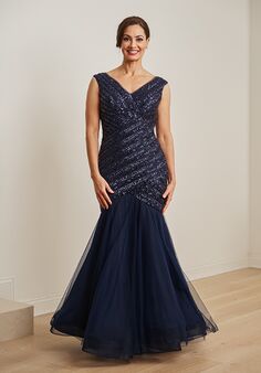 Jade Couture Mother of the Bride by Jasmine K248067 Blue Mother Of The Bride Dress