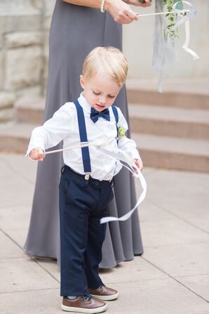 Ring Bearers Carried Pillows Made from the Bride's Grandmother's Lace Handkerchiefs