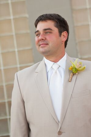 Green Orchid Boutonniere