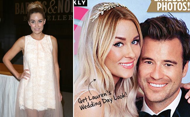 Lauren Conrad wedding dress details + shows off her house