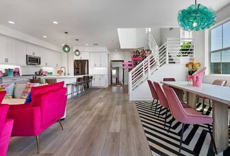 Barbie house living/dining area