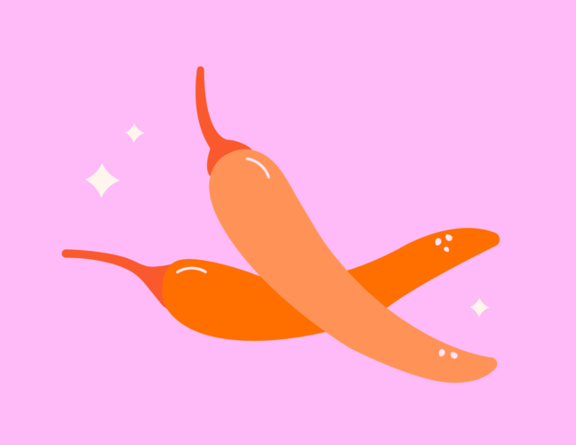 Illustration of peppers