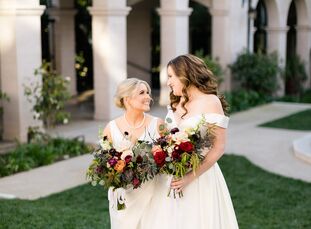 For their wedding at The Ebell of Los Angeles in <a href="https://www.theknot.com/content/wedding-venues-los-angeles" target="_blank">California</a>, 