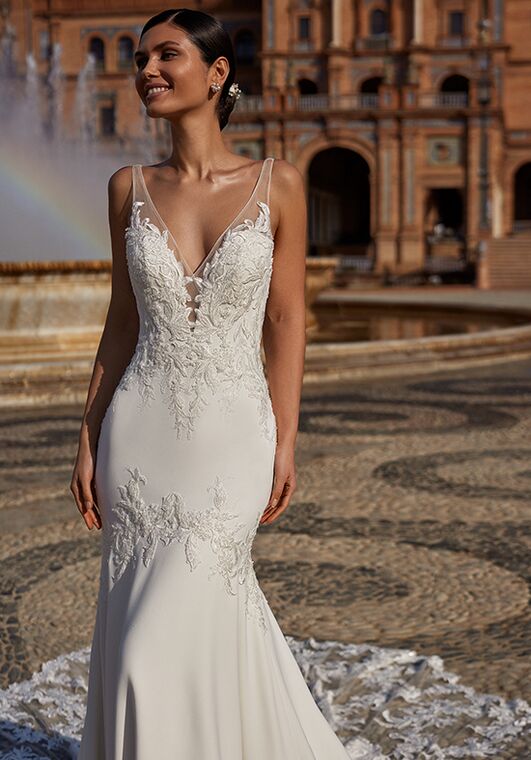 Moonlight Couture H1548 Mermaid Wedding Dress - 3