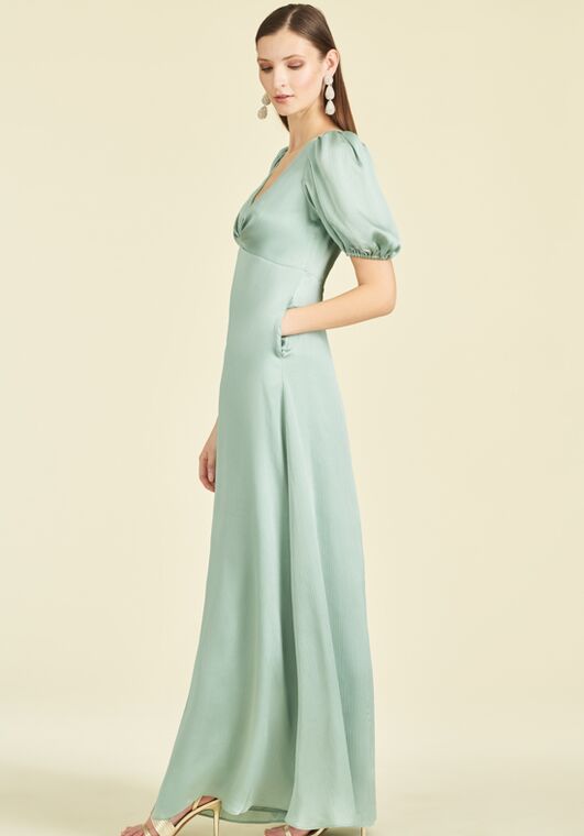 Sachin & Babi Alli Gown - Jade V-Neck Bridesmaid Dress - 3