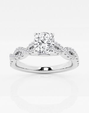 Grown Brilliance Cushion Cut Engagement Ring