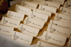 Rustic Bird Escort Cards