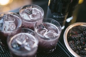 Black Vodka and Black Raspberry Cocktails