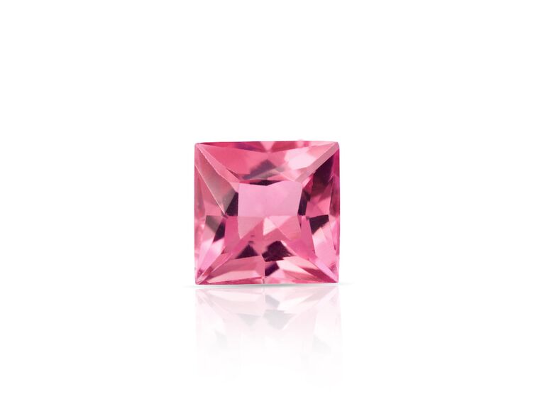 light pink tourmaline colored gemstone