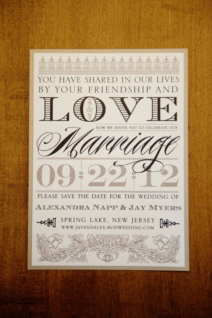 Vintage Style Save the Date