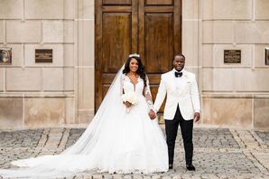 Glamorous Couple in Luxe Formal Attire
