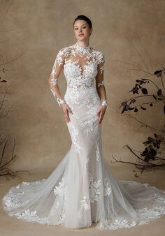 Justin Alexander Ginger Fit-and-Flare Wedding Dress