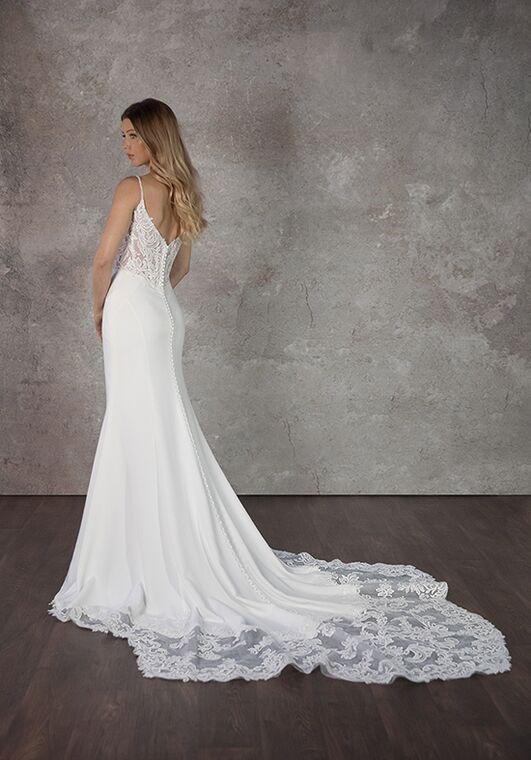 Essense of Australia D4181 Column Wedding Dress - 5