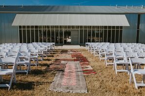 Layered Kilim Rug Lined Aisle
