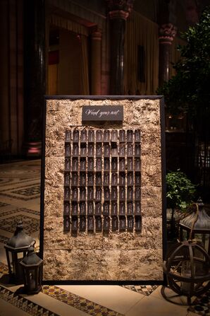 Rustic Birchwood Escort Card Display