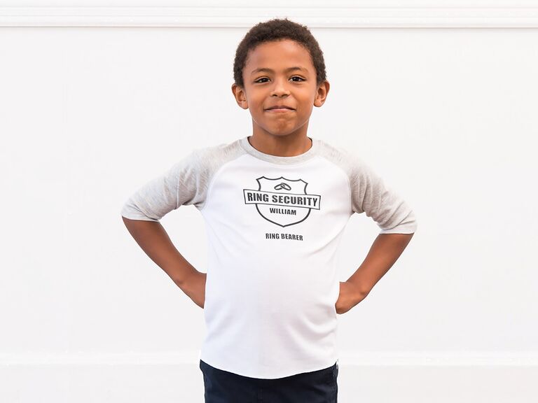 Ring Security baseball tee ring bearer gift