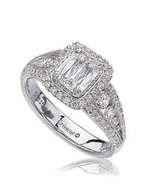 Christopher Designs Classic Emerald Cut Engagement Ring