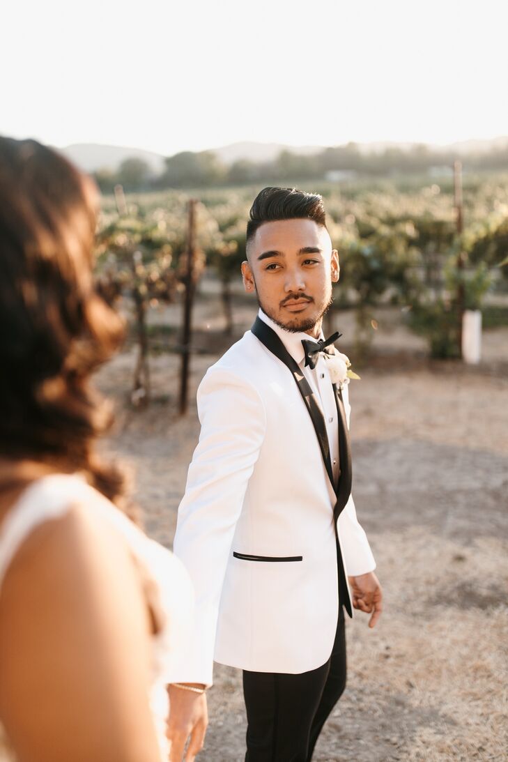 Bride and Groom Portraits at Casa Real at Ruby Hill Winery in Pleasanton, California