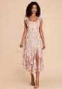Birdy Grey Ginny Chiffon Dress in Botanical Blooms V-Neck and Plunge Bridesmaid Dress - thumbnail - 1